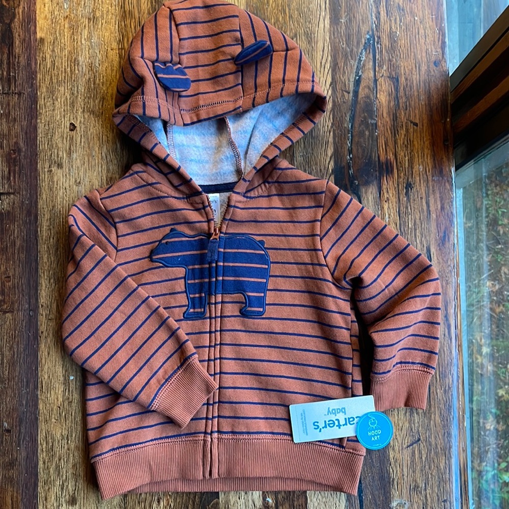 NWT Carter’s Zip Hoodie 18 months